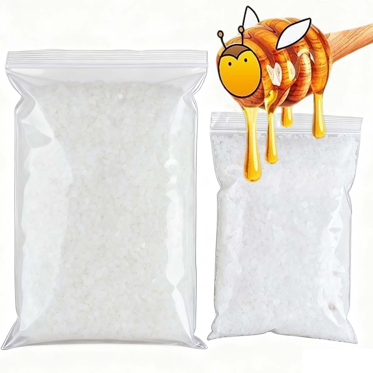 Candle Supplies Beeswax - 200 г-1000 г белый пчелиный воск