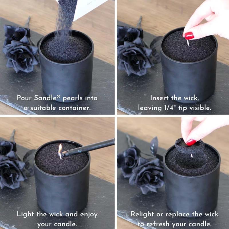 Черный восковой песок для свеч – обзор и цена Candle Supplies Storage